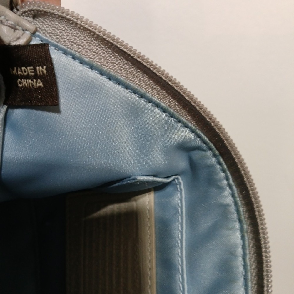 Coach Collette Gray Leather Slim Crossbody Bag Purse Satchel C Logo #44808 2011 - Picture 12 of 12